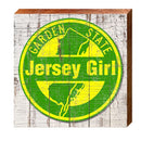 Garden State Jersey Girl | Wall Art Print on Real Wood