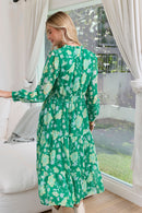 Fleur de Dusk Dress in Green