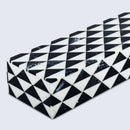 Decorative Boxes Marquet Prism Pattern Resin Inlay Collection in 10x2.5x1.5 inches
