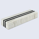Mono Sprint Pattern Decorative Storage Box, Bone & Resin Inlay in 7 Sizes, Black-White
