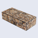 Kept Paradox Pattern Decorative Storage, Horn Inlay in 7 Sizes, Brown