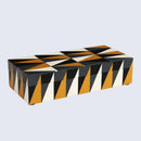 Puzzle Guild Pattern Decorative Storage Box, Resin Inlay in 7 Sizes, Multicolor