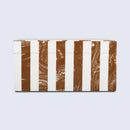 Decorative Boxes Chevron Pattern Resin Inlay Collection in 10x5x5 Inches, Brown & White
