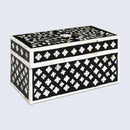 Decorative Storage Box Rhonda Bouquet Mother of Pearl & Resin Inlay in 10 x 5 x 5 inch