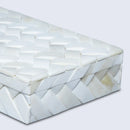 Braid Pattern Decorative Storage Box, Bone Inlay in 7 Sizes, Ivory