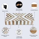 Marquet Chevron Resin & Wood Inlay Decorative Storage Box - 8 Sizes