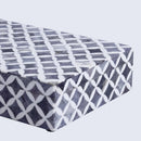Star Pattern Decorative Storage Box, Bone & Resin Inlay in 7 Sizes, Grey