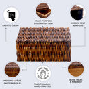 Decorative Storage Box Mekong Lotus Bone Inlay & Brass in 2 Sizes