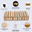 Kept Safari Pattern Decorative Storage, Resin Inlay & Wood in 7 Sizes, Brown-White