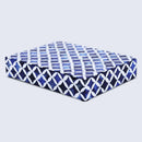 Star Pattern Decorative Storage Box, Bone & Resin Inlay in 7 Sizes, Blue