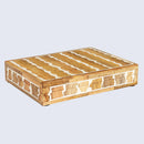 Decorative Boxes Kept Safari Pattern Wood & Resin Inlay Collection in 6x8x1.5 inches