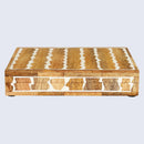 Decorative Boxes Kept Safari Pattern Wood & Resin Inlay Collection in 6x8x1.5 inches