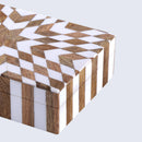 Decorative Storage Box Estrella Trance Resin Inlay in 8 x 5 x 2 inch