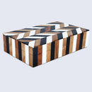 Marquet Cosmo Resin & Wood Inlay Decorative Storage Box - 8 Sizes