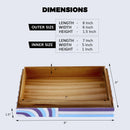 Decorative Storage Box Carnaby Hip Resin Inlay 8 x 6 x 1.5 inch
