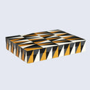 Puzzle Guild Pattern Decorative Storage Box, Resin Inlay in 7 Sizes, Multicolor