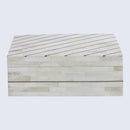 Aegean Pearl Bone Inlay & Brass Decorative Storage Box in 2 Sizes