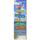 Barnegat Light Beach Sailboat Directional | Wall Art Print on Real Wood