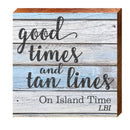 LBI Good Times...On Island Time | Wall Art Print on Real Wood