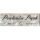 Peahala Park Triple Shells Grey Latitude Longitude | Wall Art Print on Real Wood