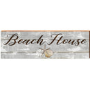 Beach House Triple Shells Grey | Wall Art Print on Real Wood