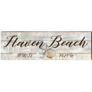 Haven Beach Triple Shells Grey Latitude Longitude | Wall Art Print on Real Wood