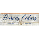 Harvey Cedars, New Jersey Latitude Longitude Sign | Real Wood Wall Art Print