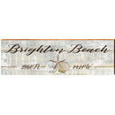 Brighton Beach Triple Shells Grey Latitude Longitude | Wall Art Print on Real Wood