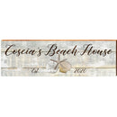 Coscia's Beach House Triple Shells Grey | Wall Art Print on Real Wood