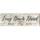 Long Beach Island, New Jersey Latitude Longitude Wooden Sign | Wall Art Print on Real Wood