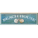 Beach House Triple Shells | Wall Art Print on Real Wood