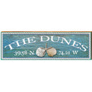 The Dunes Triple Shells Water Latitude Longitude | Wall Art Print on Real Wood