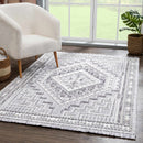 Alya 3D Saxony  with Fringes Area Rug - Clearance