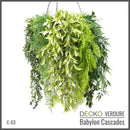 Artificial Hanging Plants - TROPICANA Collection (6 different plants) | DECKO Verdure Babylon Cascades