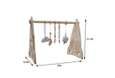 Rocket Wooden Baby Gym – Modern Montessori-Inspired Infant Play Arch