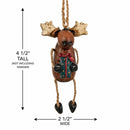 Moose with Gift Box Ornament | Bert Anderson Collection