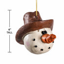 Cowboy Snowman Ornament | Bert Anderson Collection