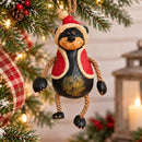 Bear With Santa Coat and Hat Ornament | Bert Anderson Collection
