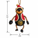 Bear With Santa Coat and Hat Ornament | Bert Anderson Collection