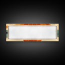 Sunset Art Deco Sunburst Wall Art, Ready To Hang Canvas Print, Panoramic Art, Art Deco Wall Decor, Above Bed, Above Couch, Above Sofa