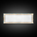 Little Barbee Lake, Indiana Panoramic Wall Art Framed Canvas Print, Midcentury Modern, Pop Art, Home Decor, Travel Poster, Living Room Art