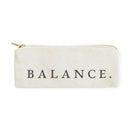 Balance Cotton Canvas Pencil Case and Travel Pouch