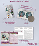 Ballet of the Winter Night Nutcracker Christmas Ornament Bead Embroidery Kit by Abris Art ABT-067