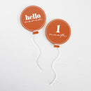 Balloon Birth Milestone Card