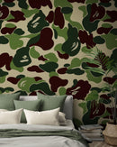 Bape Camo Wallpaper Mural. Grey Camo Streetwear Hype Beast Aesthetics.