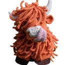Crocheted Highland Cow Stuffed Animal | Various Sizes | DiAnna Larson