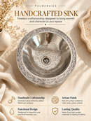 Silver Brass Bathroom Sink