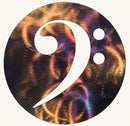 Bass Clef Metal Art