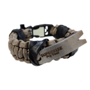 Urban Carry Strap - EDC Bracelet with Pry Bar, Firestarter, Kevlar Saw and Cuff Key or LED Flashlight.
