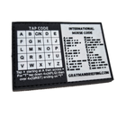 Storage Pocket Patch: Morse and Tap Code